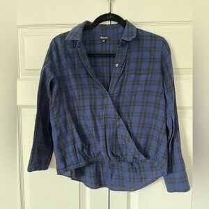 Madewell  Button Wrap Shirt Size Small